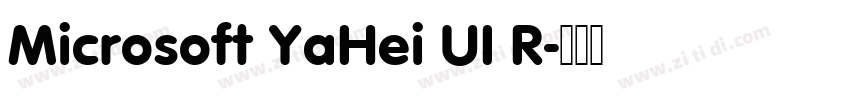 Microsoft YaHei UI R字体转换